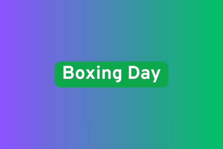 Countdown to Boxing Day? (2026)